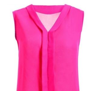 3/$55 item! V-Neck Women's Chiffon Tank Top
